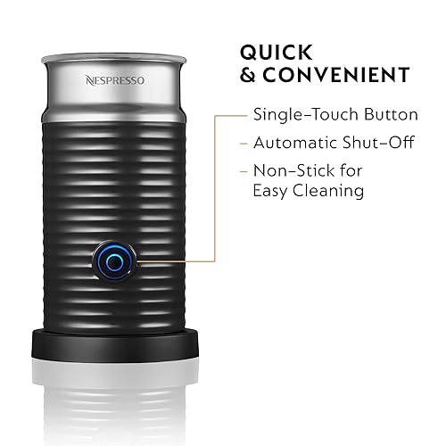 Nespresso Aeroccino Milk Frother, Black, Steel in Kenya Whizz