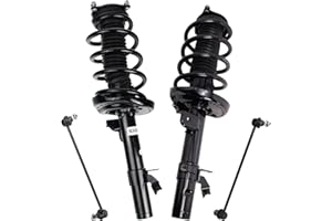TRQ Front Suspension Kit Complete Strut & Coil Spring Assembly Sway Bar Stabilizer Link Compatible with 2014-2020 Acura MDX