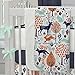 Carousel Designs Navy and Orange Woodland Crib Blanket