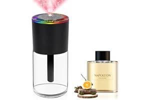 JIFFYPOINT 2025 All-New, Smart Car Air Freshener Diffuser 160ml Large Capacity for 6 Months, Real-Time Monitoring, 90-Day Battery Life, 3 Modes, 7-Color with Starry Ceiling, for Car, Bedroom and Office.(COLOGNE)