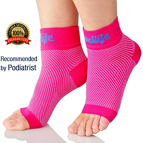 Dowellife Plantar Fasciitis Socks, Compression Foot Sleeves with Ankle & Arch Support, 24/7 Foot Care, Ease Heel Spurs & Swelling, Relieve Pain Fast, Improve Blood Circulation