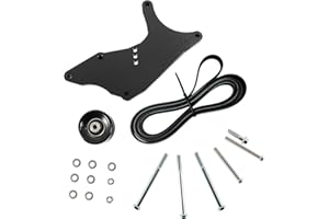 TUWEEN LS Truck SUV Dual Alternator Bracket Kit for GM 4.8L 5.3L 6.0L 6.2L Vortec V8 Engine 1999-2013,for Chevy Tahoe Suburban Silverado, GMC Yukon, for Cadillac Escalade, Hummer H2 (Black)
