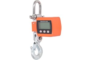Digital Hanging Hook Scale, 1102lb 500kg Electronic Crane Scale LCD Display Portable Hanging Weight Scale Industrial Crane Sc