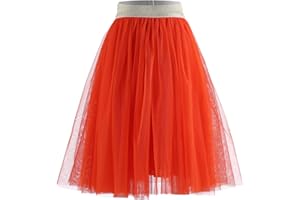 Toddler Baby Girl's Tutu A Line Knee Length Tulle Layered Long Party Skirt for Little Big Girls 1T-16T