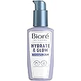 Biore Hydrate & Glow Facial Moisturizer for Dry Skin, Sensitive Skin, Infused with Coconut Water, Prebiotics and Avocado Oil, Dermatologist Tested, Fragrance Free,3.4 Oz