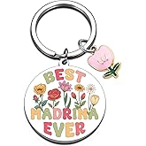 Godmother Proposal Gift Madrina Gifts Keychain from Godchild for Women Aunt Cute Godmom Mothers Day Christmas Birthday Idea Present