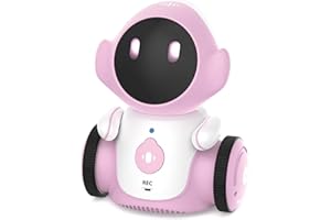 GILOBABY Robot Toys, Rechargeable Smart Talking Toys for Kids, Intelligent Robotic with Voice Controlled Touch Sensor, Singing, Dancing, Recording, Repeat, Birthday Gifts for Girls Ages 6+ Years Pink
