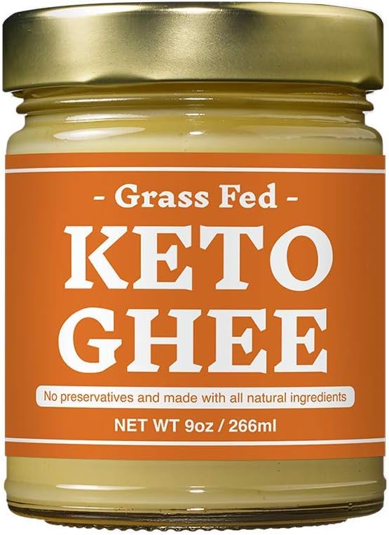 KETO Ghee Butter 9 ounce by Rainbow Farms - Quality Clarified Butter Fat from pasture-raised French butter, Non-GMO (Original, 1pack)