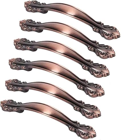 6 Piezas Vintage Armario Armario cajón Tirador perillas de tocador