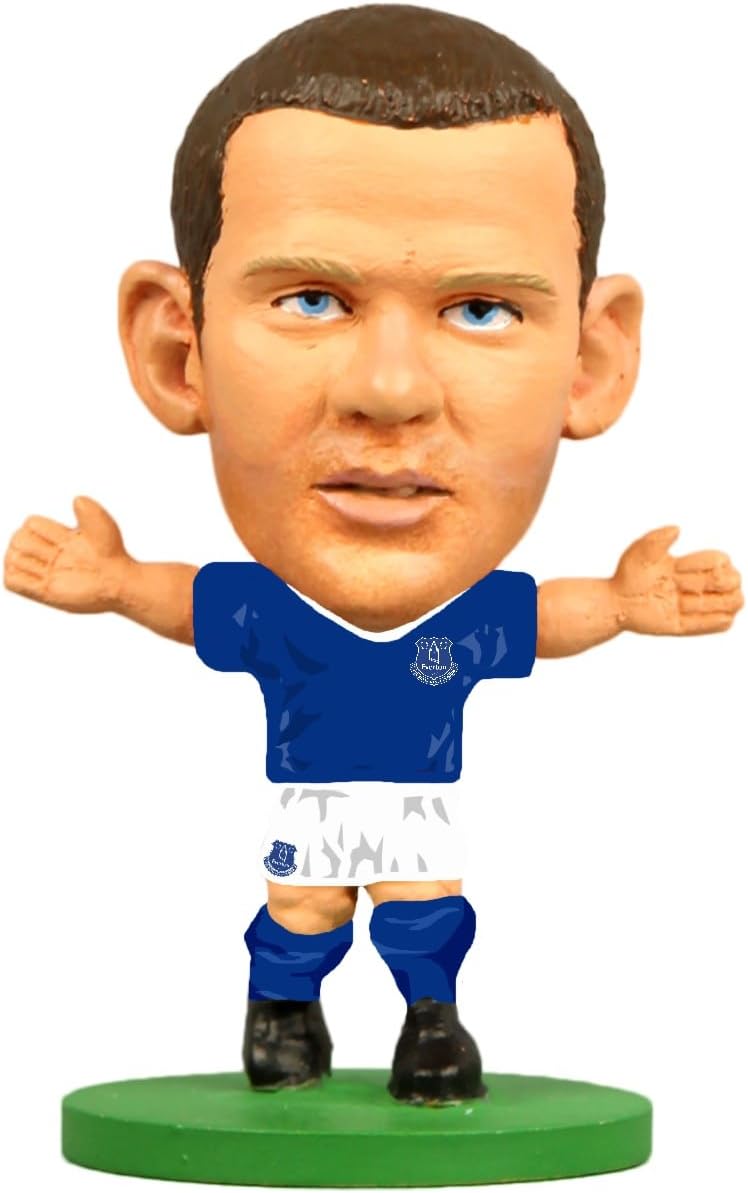 SoccerStarz SOC1166 Everton Wayne Rooney Home Kit Classic Figure, Green