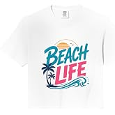 Beach Life Comfort Colors Crop Top