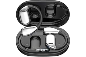 MERRYKING AI Language Translator Earbuds, OWS Real-Time 3-in-1 Translation Earbuds 144 Languages & Accents, Translation Device for Travel Business Learning, Black