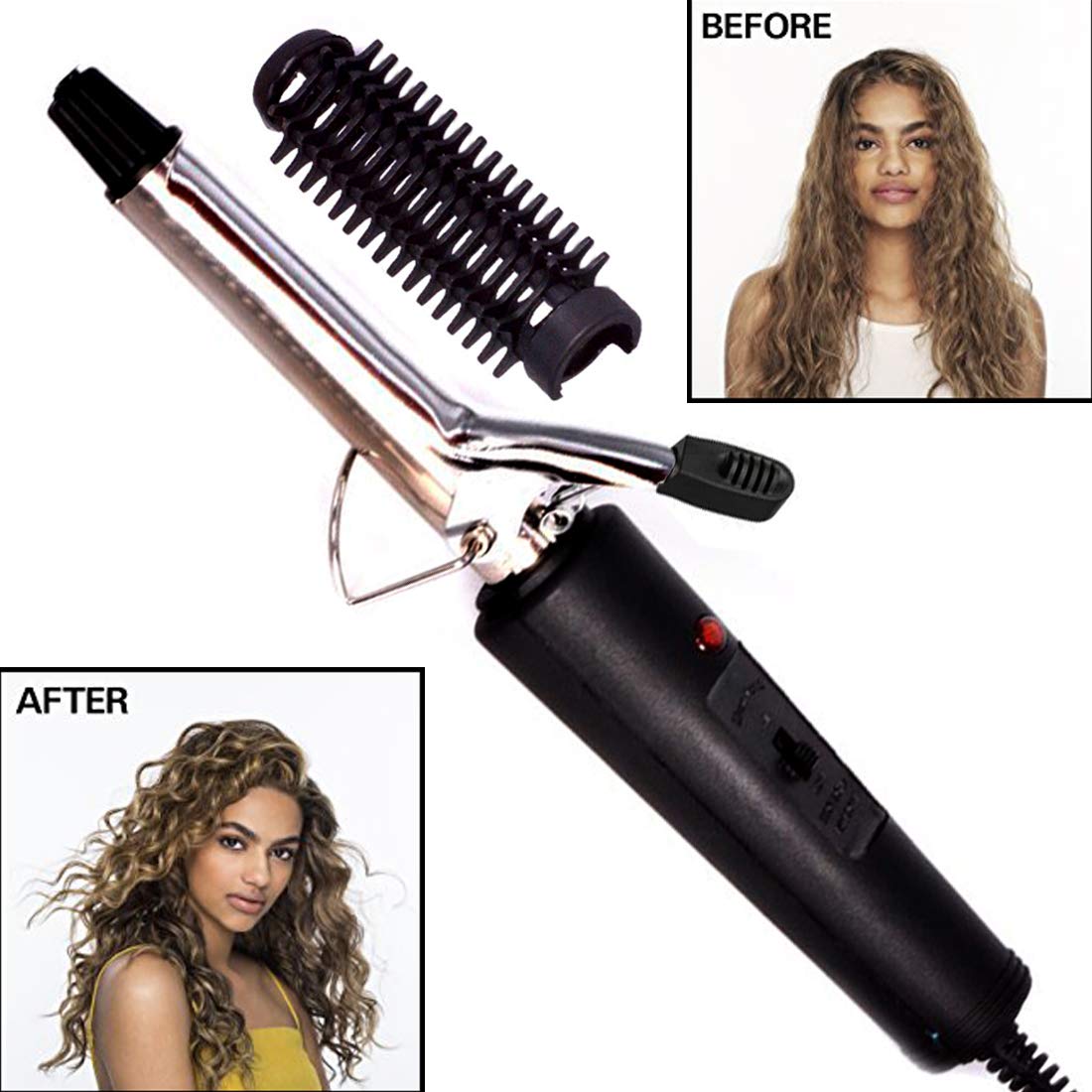 Buy Women Lady Professional Stainless Steel Anti Static Curl