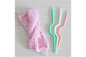 3Pcs Knitting Cable Needle Crochet Hook Twist Curved Hand Knit Needles For Diy Stitch Supplies