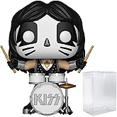 POP Rocks: KISS - Catman (Peter Criss) Funko Vinyl Figure (Bundled with Compatible Box Protector Case), Multicolored, 3.75 inches