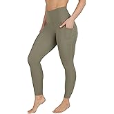 Yogalicious High Waist Ultra Soft 7/8 Ankle Length Leggings with Pockets for Women