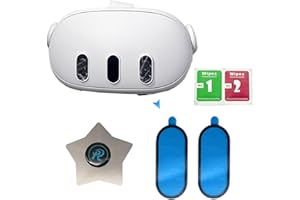 Hupaivrmrar New VR Headset Front Camera Lens Glass Replacement for Oculus Meta Quest 3 with Double-Sided Tape Leave no Finger