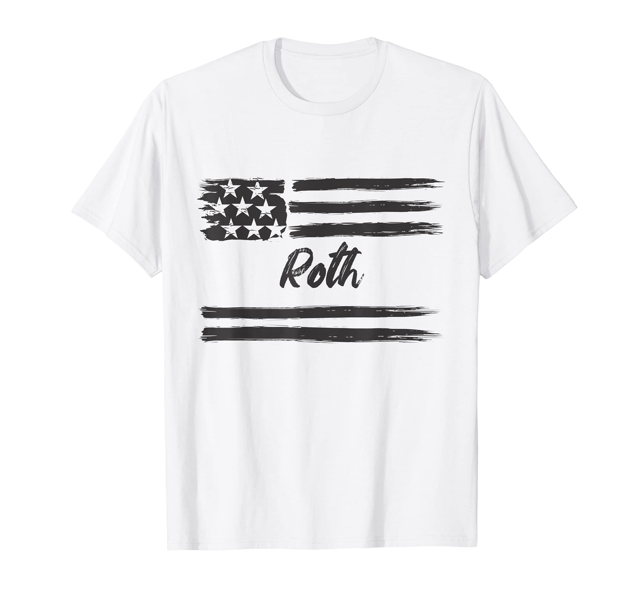 Roth - Personalized Name, Stars and Stripes, USA Flag T-Shirt