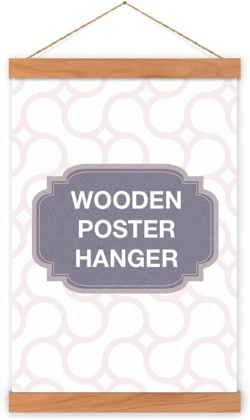 Non-Standard Size Cherry Wooden Poster Hanger - magnet self assembly (30 inch (76.20cm))