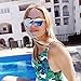JIM HALO Rimless Polarized Sunglasses for Women Men Round One Piece Mirror Lens (Transparent Frame/Polarized Mirror Pink Lens)