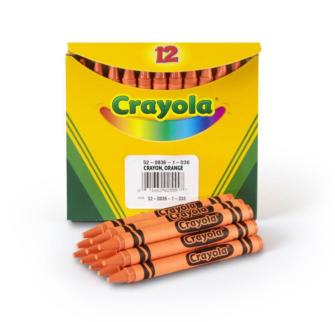 Crayola NonToxic Regular Single Color Refill Crayon (12 Pack), 5/16" x