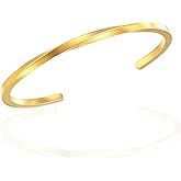 Stainless steel Twisted Cuff Bracelet for Women Available In Both Gold And Silver Colors It Can Be Used As A Holiday Gift for Women