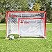 GoSports Portable Pop Up Soccer Goals for Backyard - Kids & Adults - Set of 2 Nets with Agility Training Cones and Carrying Case (Choose from 2.5', 4' and 6' Sizes)