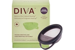 DIVA Disc - Comfortable, Reusable Menstrual Disc with Leakproof Shield - Period Disc for Up to 12 Hours of Continuous Wear - 