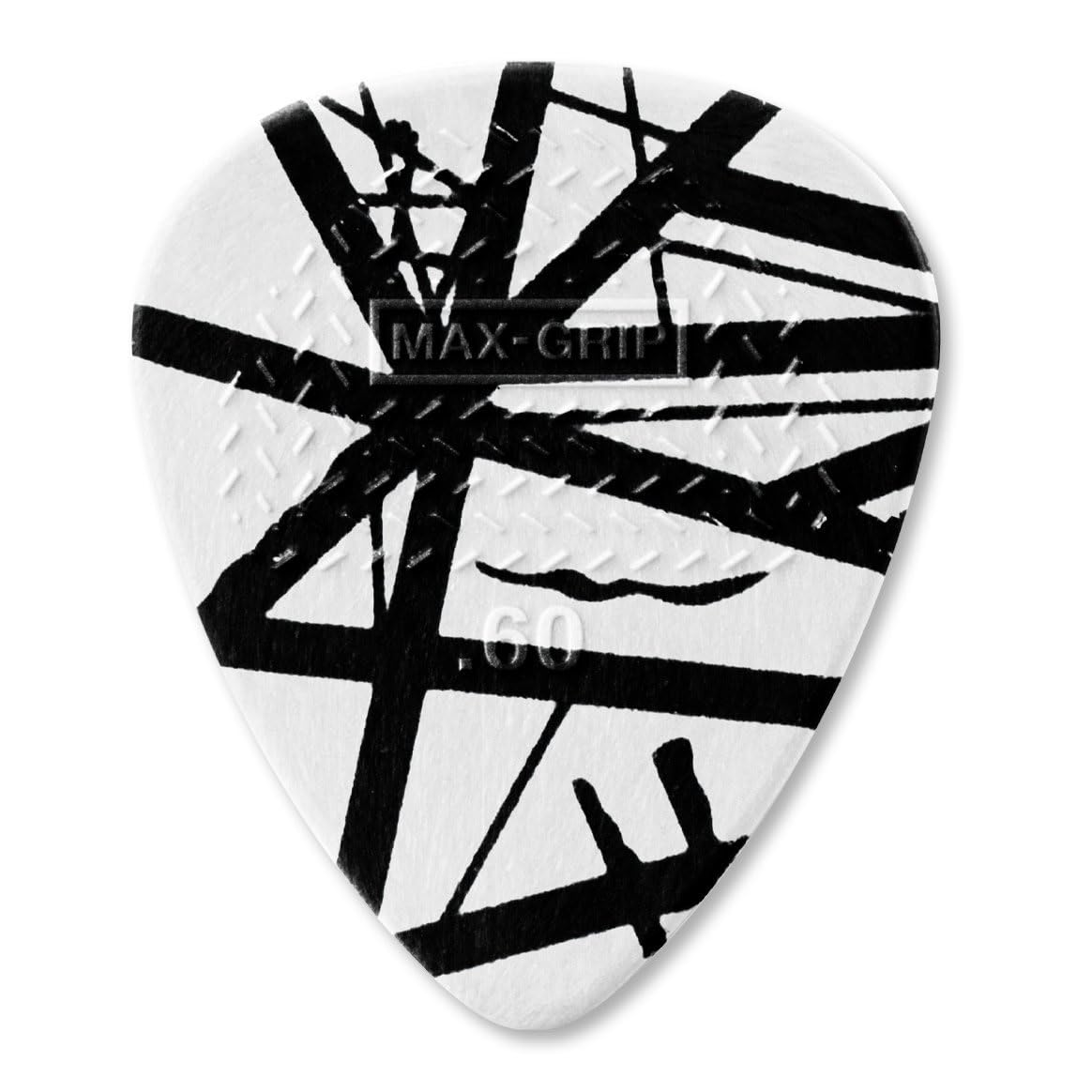 JIM DUNLOP ジム ダンロップ EVHP03 ヴァン ヘイレン ピック EVH White with Black Stripes 6枚入り プレイヤーズパック商品画像