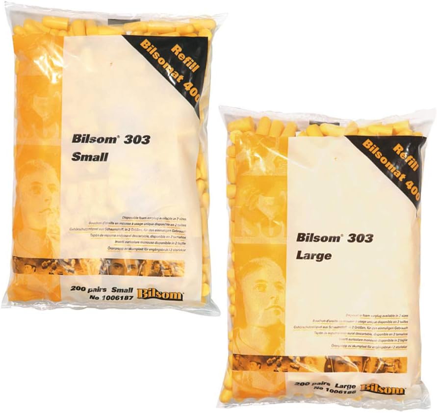 Honeywell 1006186 Howard Leight Large Bilsom 303 Earplug Refill Pack for Leight Source Dispenser (200 Pairs)