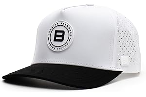 BRIMZ Outdoor Performance Hat - Water & Sweat Resistant Hats - Breathable & Moisture-Wicking Snapback