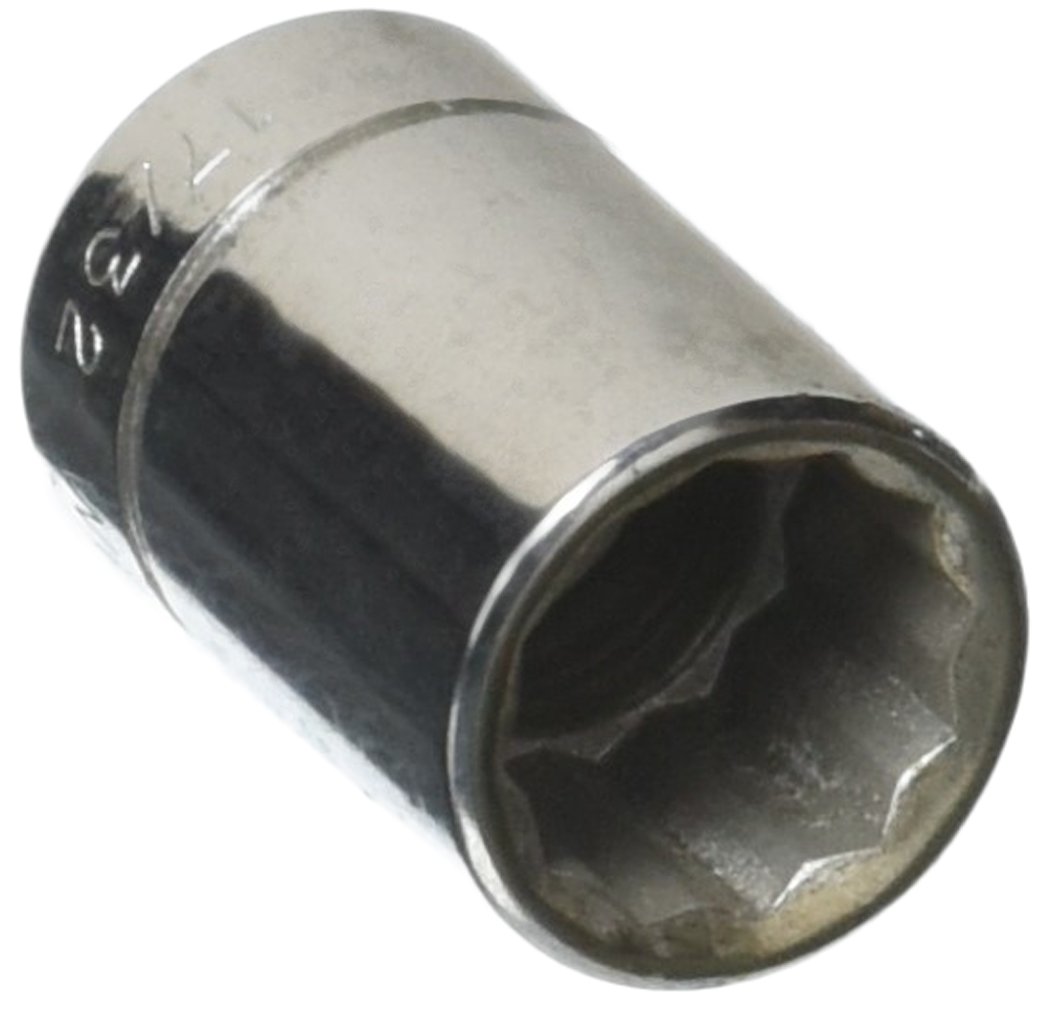 Williams B-1217 3/8 Drive Shallow Socket, 12 Point, 17/32-Inch