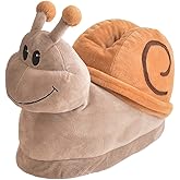 seemehappy Cute Snail Slippers for Women Men Warm Feet House Shoes Funny Booties