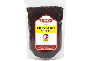 JIMIDAR SHUDH Black Mustard Seed 5 LB | 80 oz | Whole Spice (Kali Rai) ~ All Natural | Gluten Friendly | NON-GMO | Vegan | Indian Origin