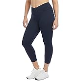 Danskin Womens Endurance Crossover Waist Crop Leggings