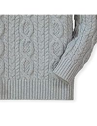 Hope & Henry - Sudadera de cuello con botón para niños (algodón orgánico)