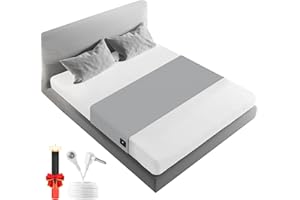 Amzeth Grounding Sheets, Grounding Mattress Pads 90% Organic Cotton & 10% Pure Silver Fiber, Bed Grounding Pads for All Mattress Sizes, Grounding Kit for Healthy Sleep Therapy (52" x 27")