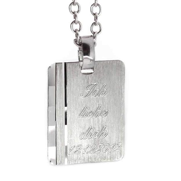 925er Silber Anhänger für Kette mit gratis Gravur