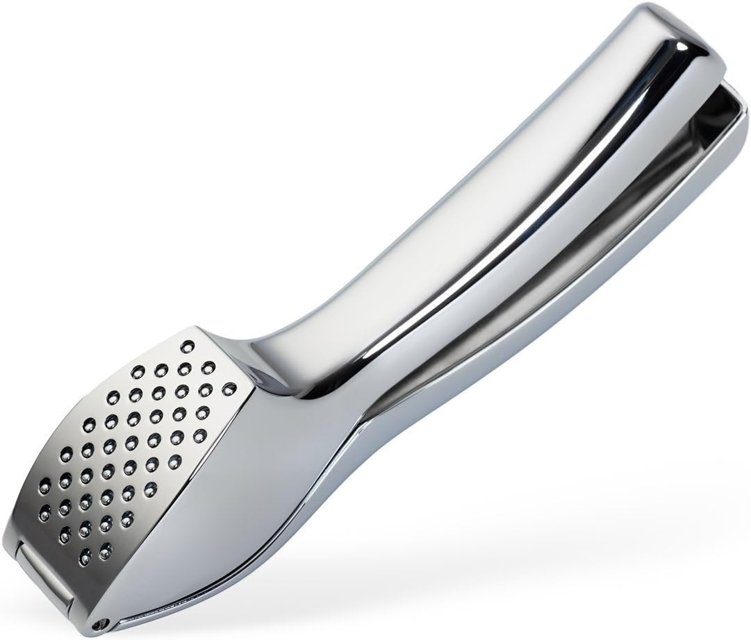 KitchenPalz Best Easy Clean Premium Garlic Press Chopper Crusher Mincer, Professional High-End Quality