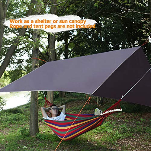 REDCAMP Large Waterproof Camping Tarp Lightweight, Multifunctional Insulated Tent Footprint for