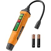 TopTes PT210S Gas Leak Detector, Natural Gas Detector with 4-inch Probe, Propane Leak Detector Locating Combustible Gases Like Natural Gas, Methane for Home, Measures%LEL (Incl. Batteries) - Orange