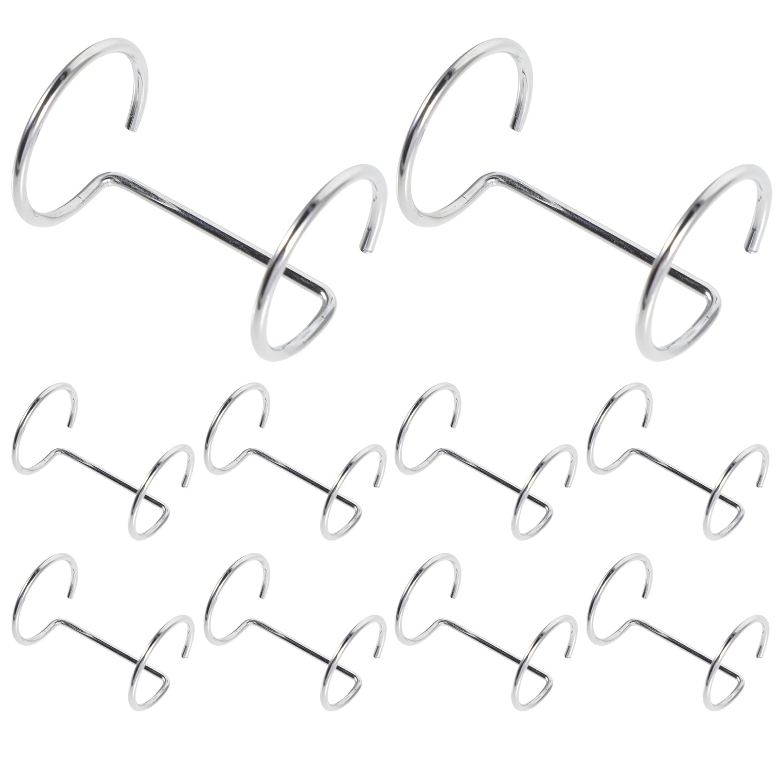 10pcs Acrylic Sign Binder with Double Ring for Menu Display Metal Binder Ring for Retail Store Restaurant and Exhibition Use Lightweight and Design