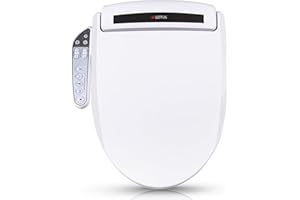 Lotus Bidet Seat ATS-800 Elongated, Heated Seat, Temperature Controlled Wash, Warm Air Dryer, Easy DIY Installation, Made in Korea