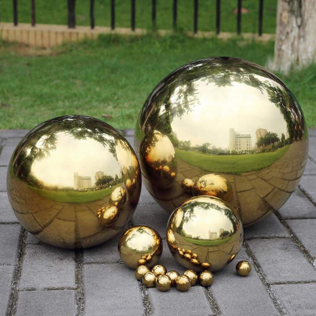 42 cm/16.5 inch Garden Sphere Mirror Gazing Ball,Gold Stainless Steel