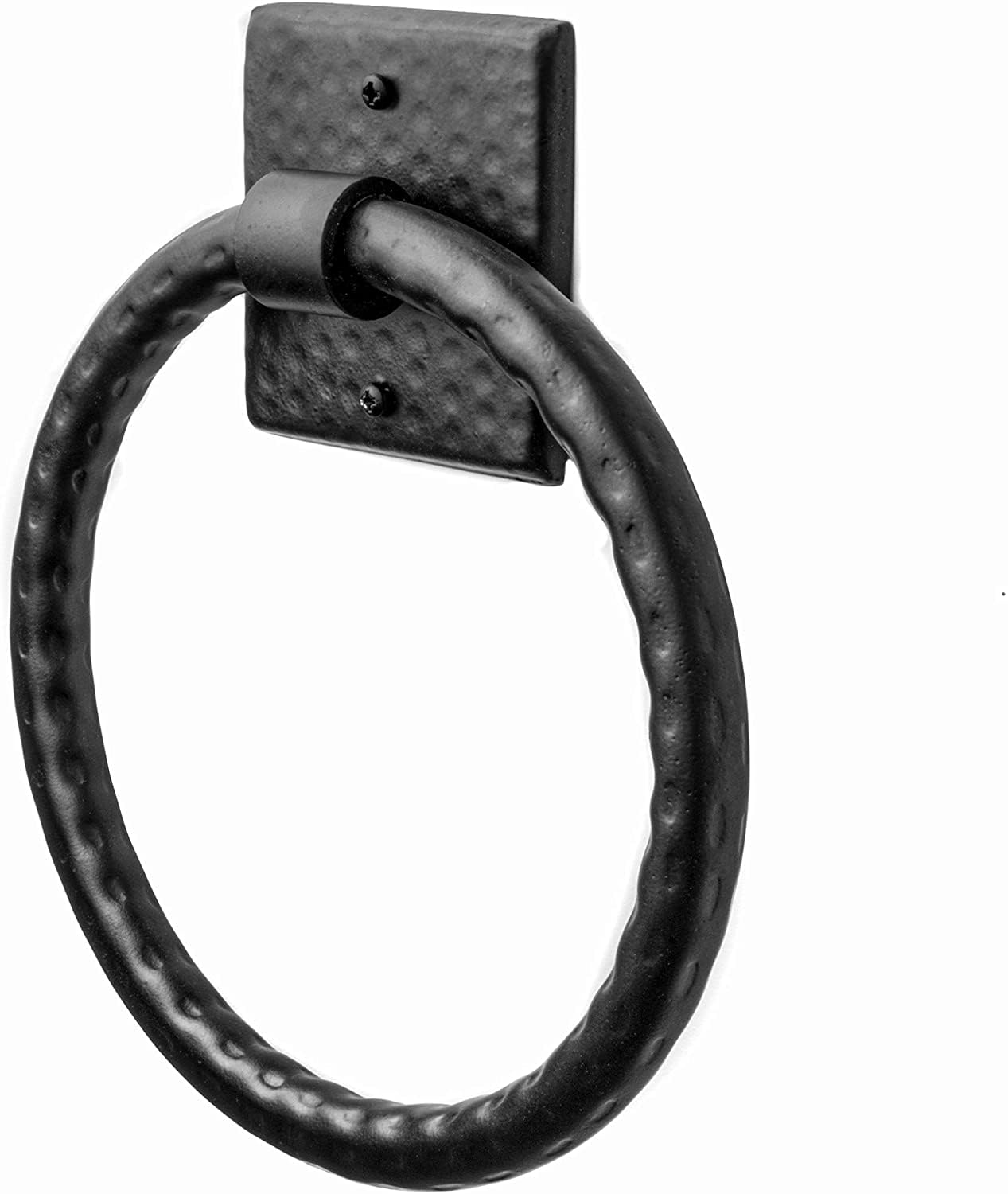 Photo 1 of Monarch Abode Metal Bathroom Hand Towel Holder for Bathroom Wall, Metal Hand Towel Ring Hanger Wall Mount, 7-inch Round Towel Ring Holder for Bathrooms, Towel Rack Hanger, Matte Black