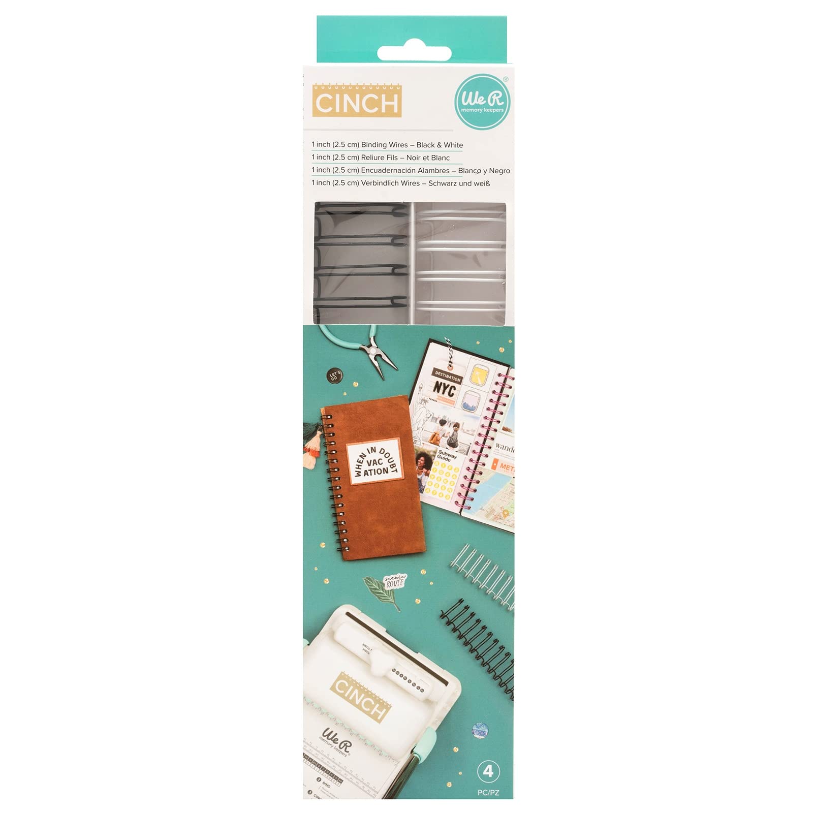 We R Memory Keepers Wire, Paper, Black & White, 29.21 x 14.22 x 2.54 cm — image 1