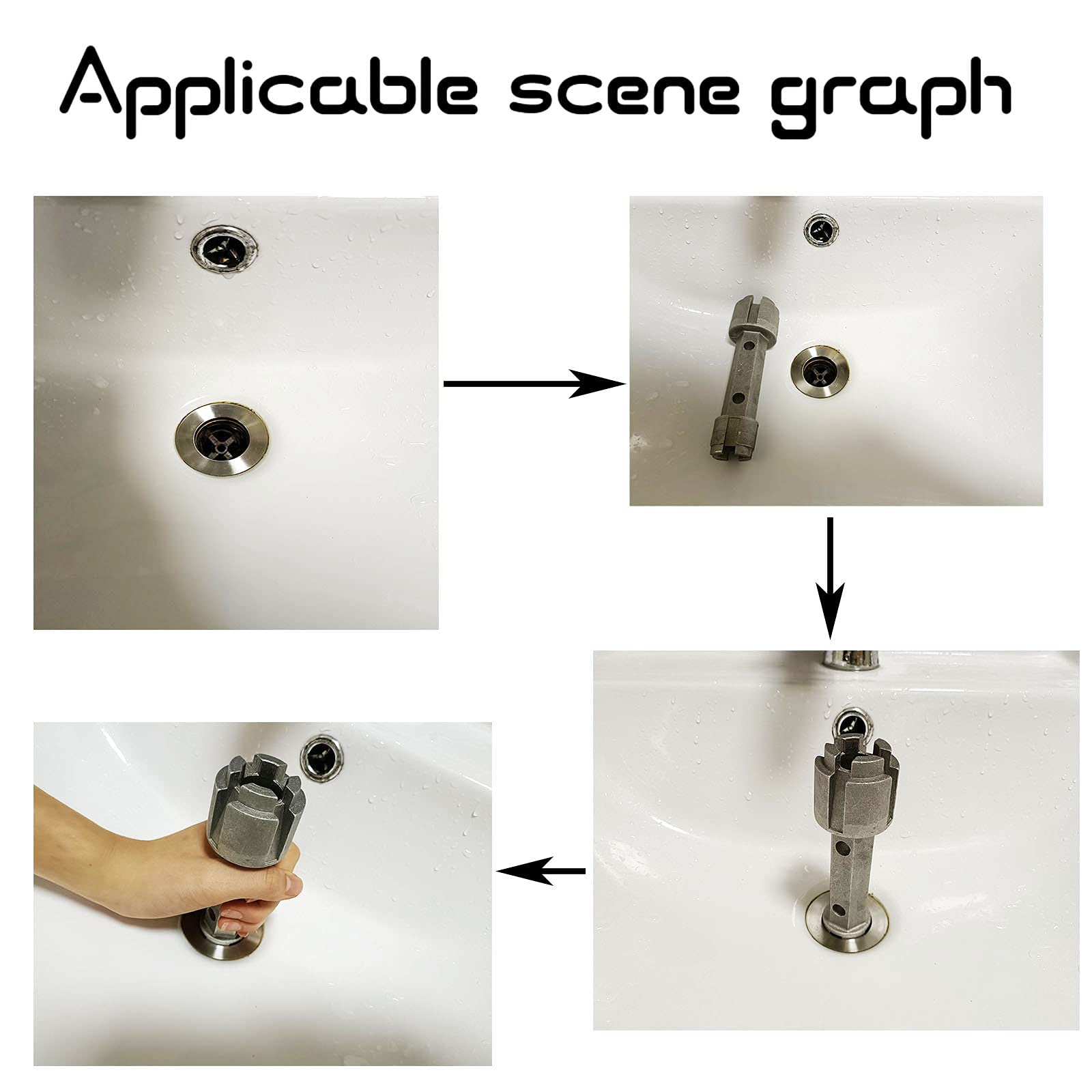 Mua JTWKING Tub Drain Remover & Basin Wrench, Dual Ended Ratchet Wrench