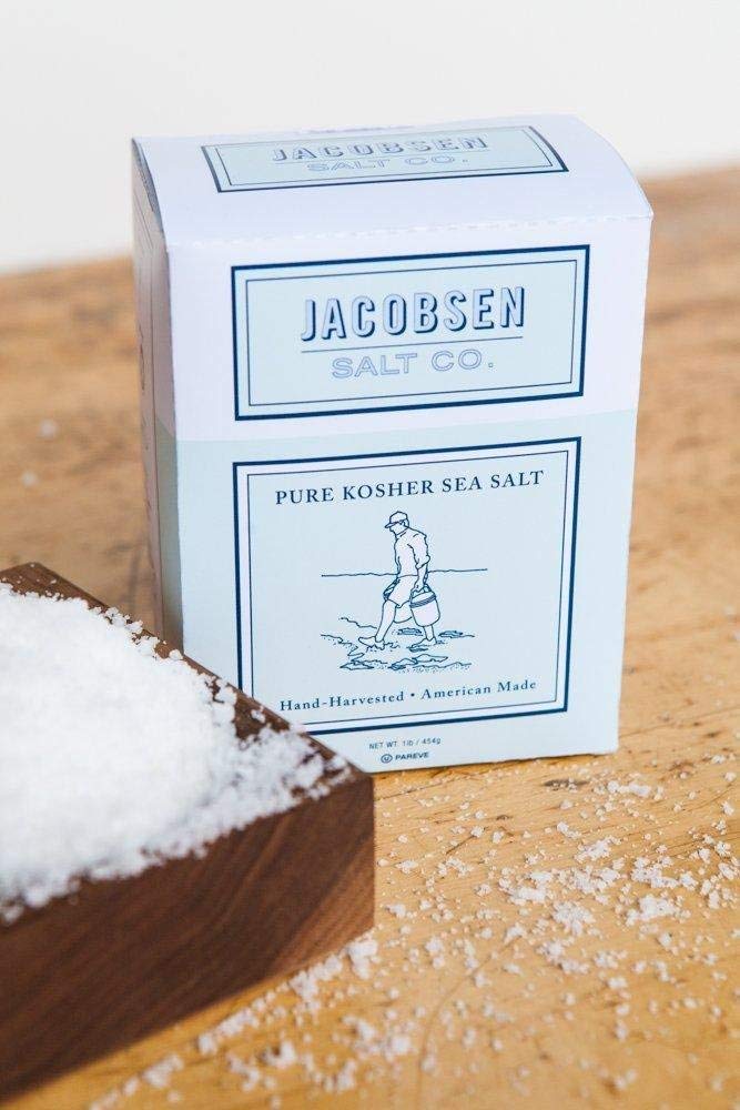 Pure Kosher Sea Salt, 1 Pound, Jacobsen Salt Co., 2 Pack Bundle