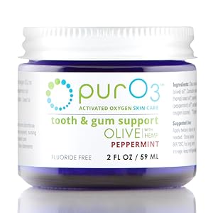 PurO3 Tooth and Gum Support (Peppermint) - Ozonated Oil for Teeth and Gums