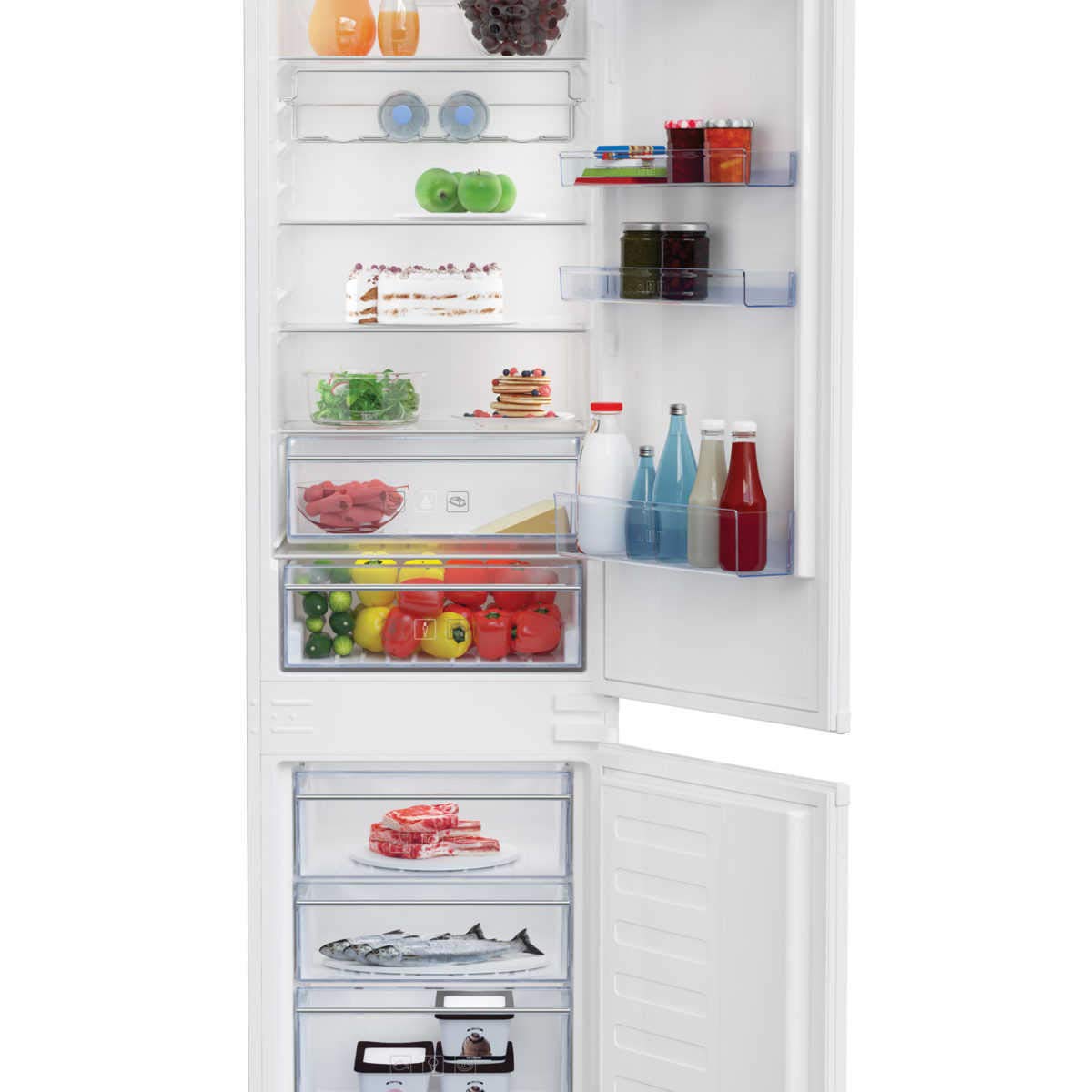 frigorífico combinado, instalación empotrable 220 litros, Clase A ...